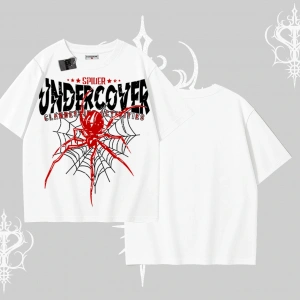 Beyaz Oversize Tişört Spider Undercover