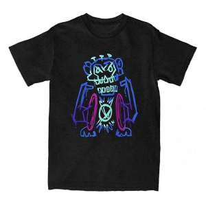 Beyaz Oyun Jinx Arcane leri Yaz O-Boyun Grafik Baskı Elbise Hip Hop Stre