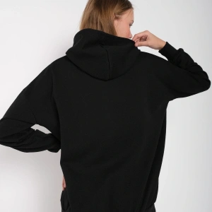 Beyaz Pembe Kapüşonlu Fermuarli Brooklyn Oversize