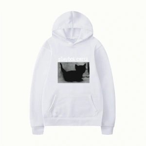 Beyaz Playboi Carti rapçi siyah kedi