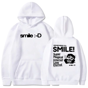 Beyaz Porter Robinson gülümseme dünya turu Hoodies