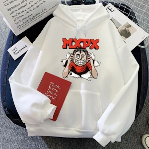Beyaz Punk Rock Band MxPx Hoodies komik karikatür grafik Winter deras Hip Hop larerke