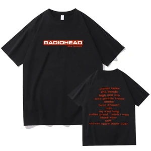 Beyaz Radiohead Müzik Grubu Baskı li Bahar /Er