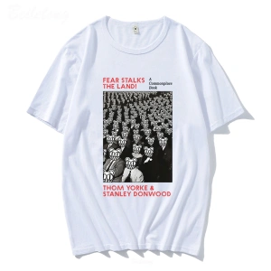 Beyaz Radiohead Tler lu Çocuk Rock Boy Hip Hop Tops Yaz Tees K