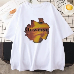 Beyaz Sadece bir gün için albümü Slowdive baskı Rock grubu Souvlaki albümü grafik Grunge mo