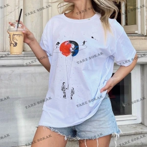 Beyaz Satürn Baskili