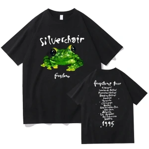 Beyaz Silvershirt Frogstomp 1995 lar/erkekler -gömlek Hip Hop S