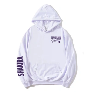 Beyaz Soltera Hoodie kıcı Shakira Grafik Moda Rahat u K
