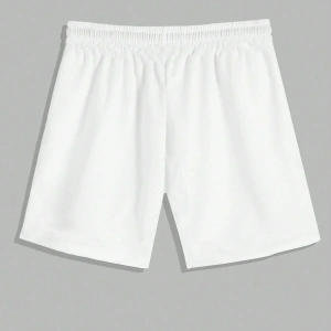 Beyaz Şort KOD Trend EMRG Erkek Ejderha Baskılı