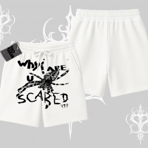 Beyaz Şort Why are u Scared