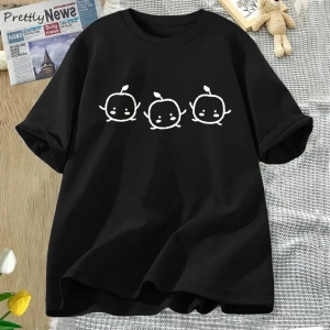 Beyaz Stardew Vadisi Junimo Tshirt Komik Oyun leri Yaz K