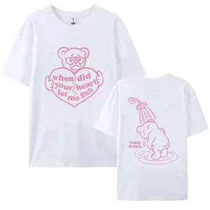 Beyaz Teddy-swims ne zaman kalp bana izin verdi ayı karikatür