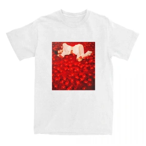 Beyaz Tees Jennie Ruby 1st Studio Albümü Yaz Yuvarlak Boyun Yumuşak