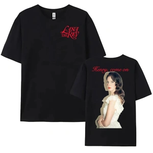 Beyaz Tek Henry Come on leri yazlık Lana DelRey Şarkıcı Grafik