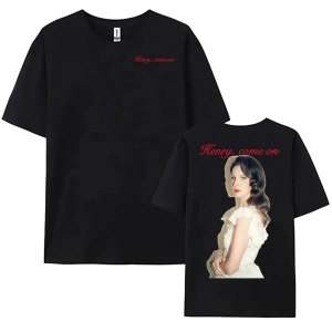 Beyaz Tek Henry Come on leri yazlık Lana DelRey Şarkıcı Grafik