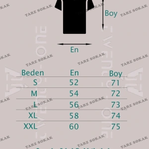 Beyaz Trasher Baskılı Unisex Ovesize