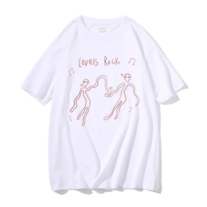 Beyaz TV Tshirt Unisex Fransız Çıkış Albümü Hediye Indie Müzik Fan Tee Severler Rock Ba