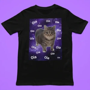 Beyaz UIA Kedi Modeli Eğlenceli Uzay Kedi Kedi Meraklıları için Virüs Modeli Desenleri