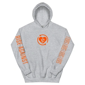 Beyaz Unisex 2025 Heartfist RA Baskı Kapüşonlular RISE AGAINST RICOCHET Albümü Cep