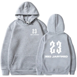 Beyaz Unisex 23 Central Cee Baskı Kapüşonlular GREATNESST RUSHA Yeni Albüm 2025 Moda Hip Hop Sok