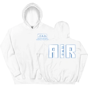 Beyaz Unisex Air MOON SAFARI Dünya Turu Rahat Kapşonlu Sok