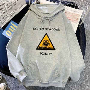 Beyaz Unisex Aşağı Toksisite Sistemi Kapşonlu Vintage Streetweet Grunge Giyim