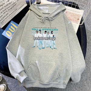 Beyaz Unisex Backstreet Boys Millennium 2.0 Kapüşonlular Sonbahar Rahat Moda Kapş