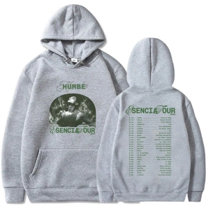 Beyaz Unisex Baskı giysi Humbe Esencia tur sıcak rahat şarkıcı grafik erke