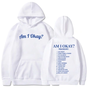 Beyaz Unisex Ben tamam albümü grafik Megan Moroney giysi sıcak Moletoms