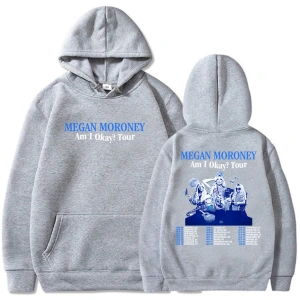 Beyaz Unisex Ben Tamam Tur Megan Moroney Baskı sudaderas hombre ErkekGiysil