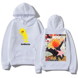 Beyaz Unisex Beni unutma güneş yanığı turu dominik Fike Hoodie Streetwear Trend boy giyim yüksek