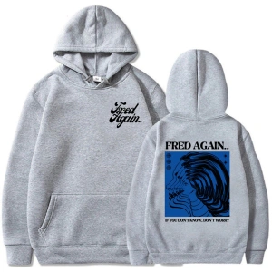 Beyaz Unisex Bilmiyorsanız endişelenmeyin Fred tekrar Ropa Hombre Hombre deras rahat kapüşonlu