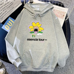 Beyaz Unisex Çiçek karikatür grafik Humbe Esencia tur şarkıcı baskı giysi Ropa Hombre