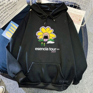 Beyaz Unisex Çiçek karikatür grafik Humbe Esencia tur şarkıcı baskı giysi Ropa Hombre