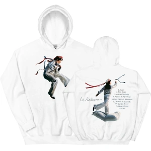 Beyaz Unisex Conan Gri Salıncaklı Kapüşonlular Rahat Sokak Hip Hop O-Boyun