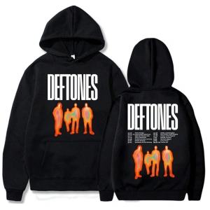 Beyaz Unisex Deftones 2025 Tour Printing Ropa Hombre Sudaderas Hooded Long Sleeve MenWomen Sweats