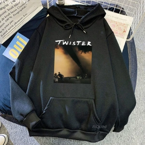 Beyaz Unisex Değil Benim İlk Tornadeo Twisters Film Kapüşonlular Sudaderas Ropa Hombres