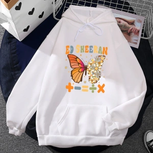 Beyaz Unisex Ed Sheeran 2023 tur Hoodie moda için Aesthtic Casual Streetwearkıyafetl