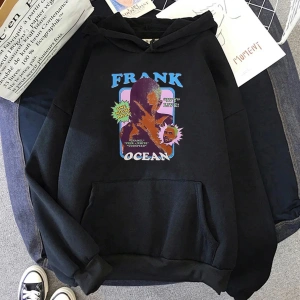 Beyaz Unisex Frank O-ocean Sarışın Kapüşonlular okaki Boy Rahat Grafik Uz