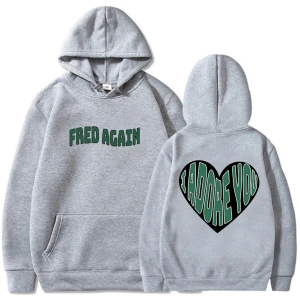 Beyaz Unisex Fred yine sana tapıyorum deras Con Capucha kapüşonlu Swe