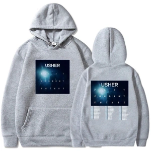 Beyaz Unisex Geçmiş mevcut gelecek tur Usherr rapçi grafik Casual kaz