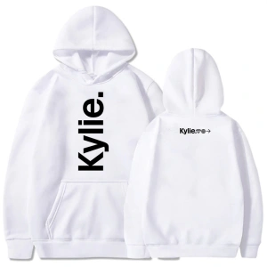 Beyaz Unisex Gerginlik Turu Kylie Minogue Şarkıcı Baskı Giyim Gevşek S