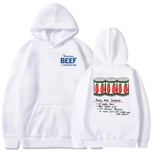 Beyaz Unisex giysi orijinal Chicagoland sığır ayı TV serisi grafik Moletom uzun k