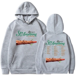 Beyaz Unisex Graphic Clothes 20 Years of Say Anything Is A Real Boy Tour Heavy Mental Fashion Band