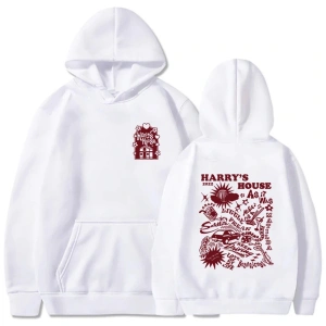Beyaz Unisex Harrys House Love on Tour Hoody ErkekEstetik Grafik Rahat Hoodie