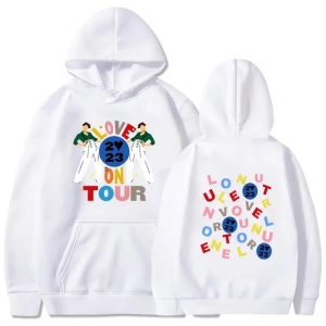 Beyaz Unisex Harrys House Love on Tour Hoody ErkekGrafik Vintage Yaygın Hoodie Yaratıcı Estet