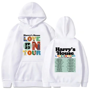 Beyaz Unisex Harrys House Love on Tour Hoody Vintage Güzel Estetik Hoodie Retro Komik Grafik G