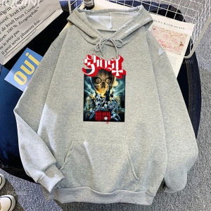 Beyaz Unisex Hayalet Rite burada Rite şimdi grafik ağır zihinsel moda Hop