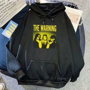 Beyaz Unisex Hip Hop Rock Band Graphic The Warning Heavy Mental Style Sweatshirts Sudaderas Hombre