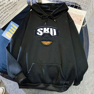 Beyaz Unisex Hip Hop Streetwear Luh Tyler grafik Casual deras rahat kapüşonlu eş